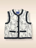 FLOWER VINE DENIM TOP