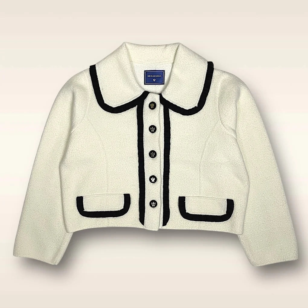 RUFFLE CARDIGAN