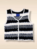 Marais Striped V-Neck Top