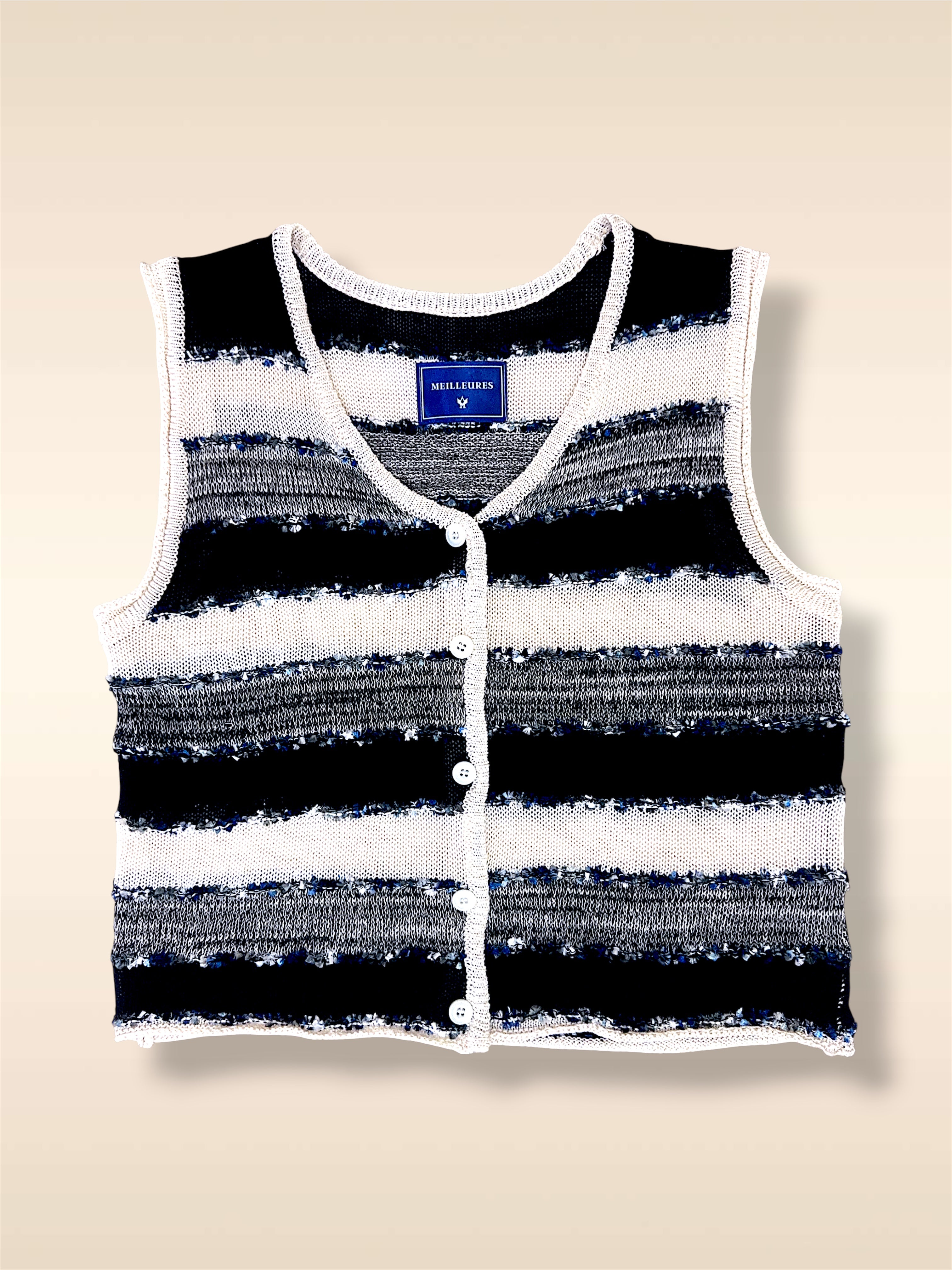 Marais Striped V-Neck Top