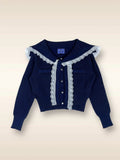BLUE KNIT CARDIGAN
