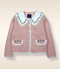 RUFFLED PETAL JEWEL TOP